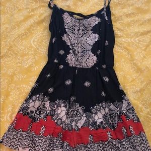 Tribal print romper